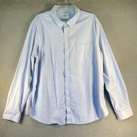 Goodfellow & Co Shirts Northrop Oxford Mens Light Blue Button Down
